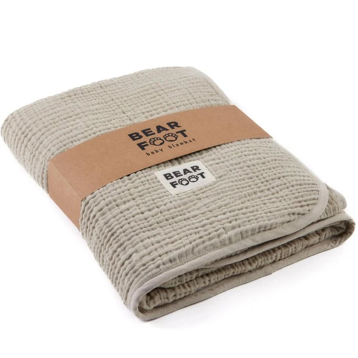Bearfoot Baby Musselin Fleecedecke Bearfoot